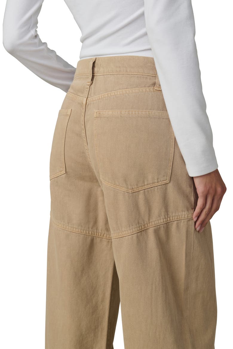 The Harlowe Seamed High Waist Wide Leg Jeans, Alternate, color, TIGERS EYE