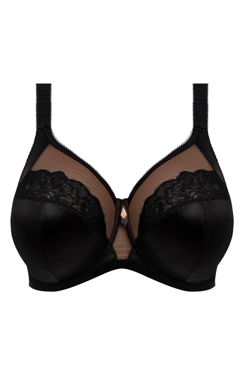 Elomi Cate Allure Underwire Bra, Alternate, color, Black