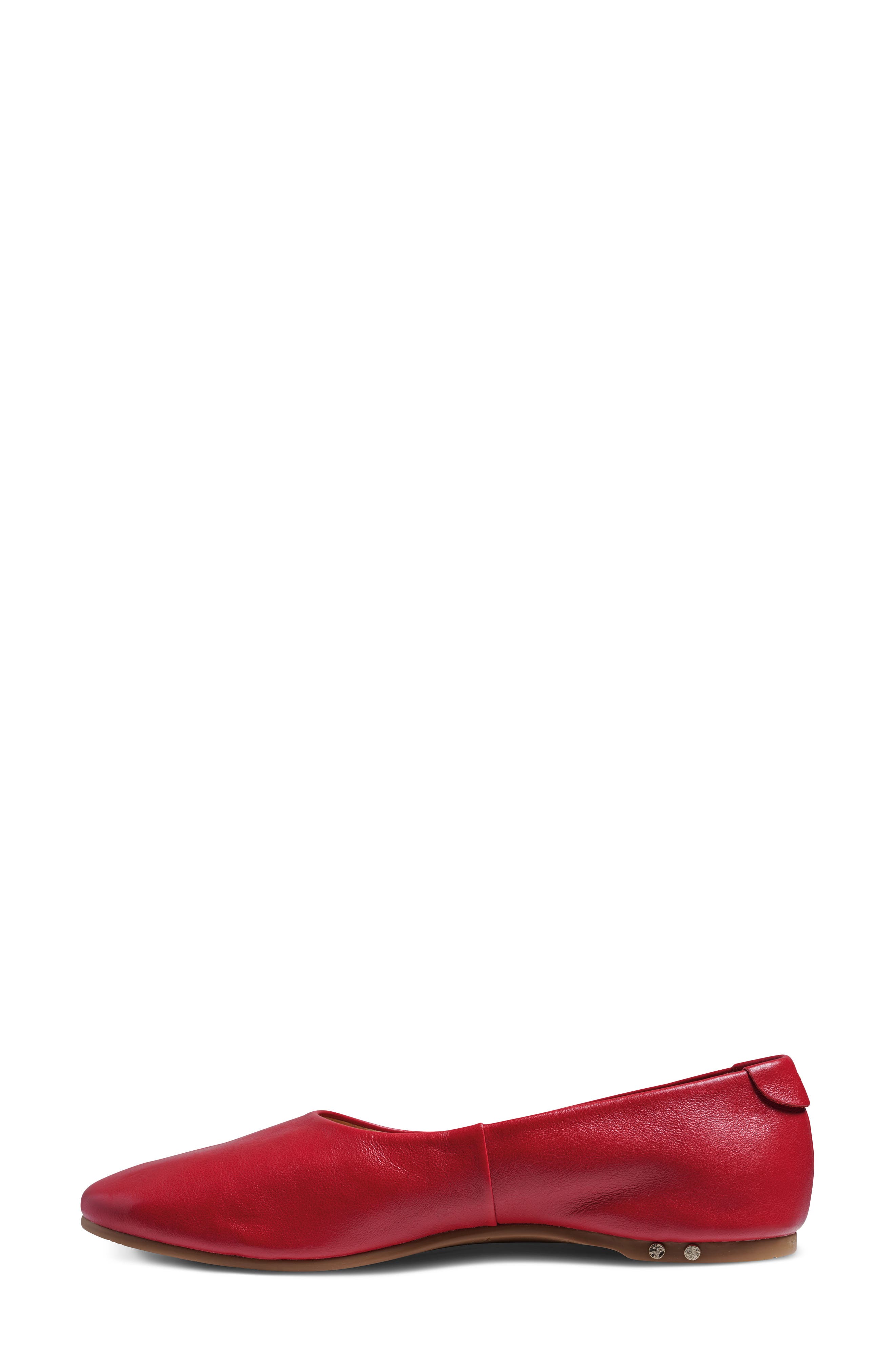 Swiftlet Leather Ballet Slipper, Alternate, color, LIPSTICK