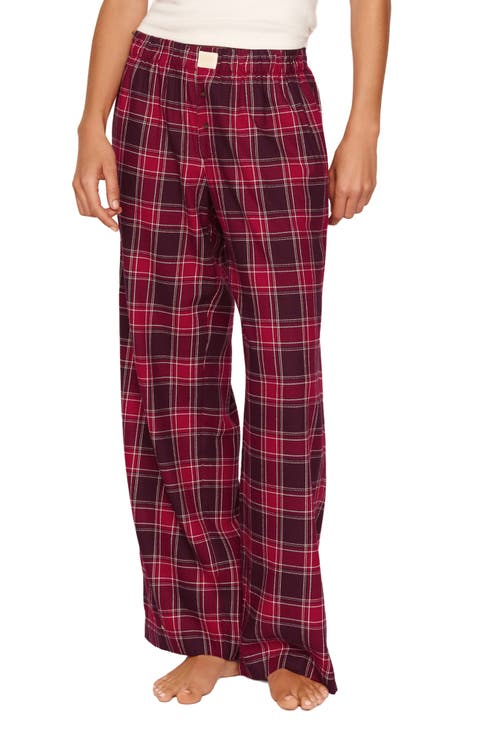 Flannel Boxer Pajama Pants
