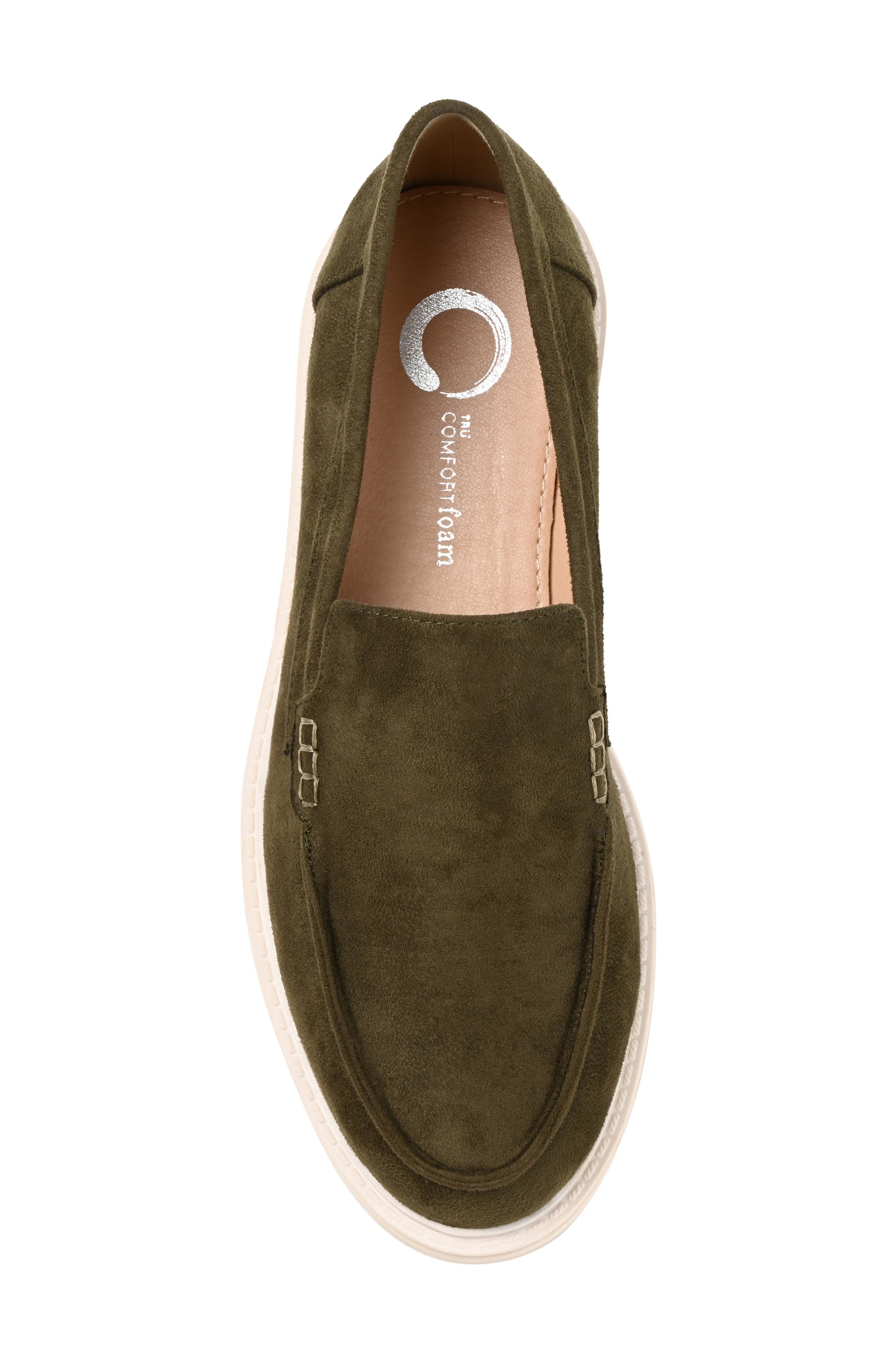 Journee Collection Erika Loafer, Alternate, color, Olive