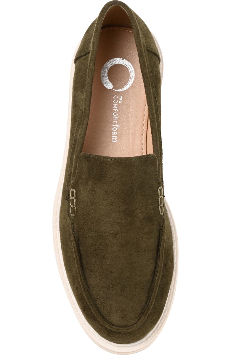 Journee Collection Erika Loafer, Alternate, color, Olive