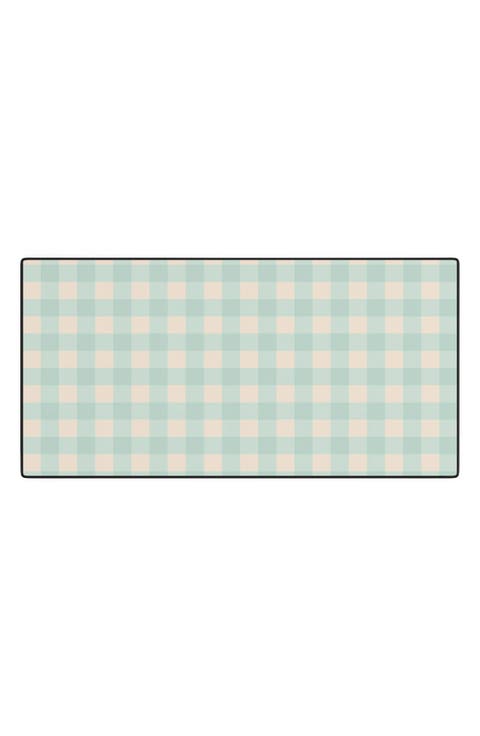 Gingham Print Desk Mat
