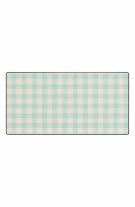Deny Designs Gingham Print Desk Mat