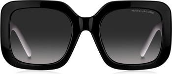 ● MARC JACOBS ● サングラス Grey / Brown Gradient / 53mm Marc Jacobs 53mm Gradient Polarized Square Sunglasses