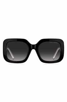Marc Jacobs 53mm Gradient Polarized Square Sunglasses