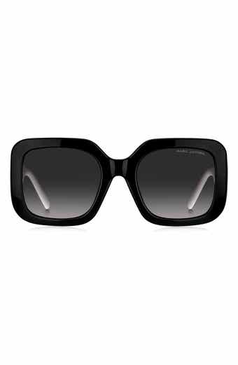 Marc Jacobs 53mm Gradient Polarized Square Sunglasses