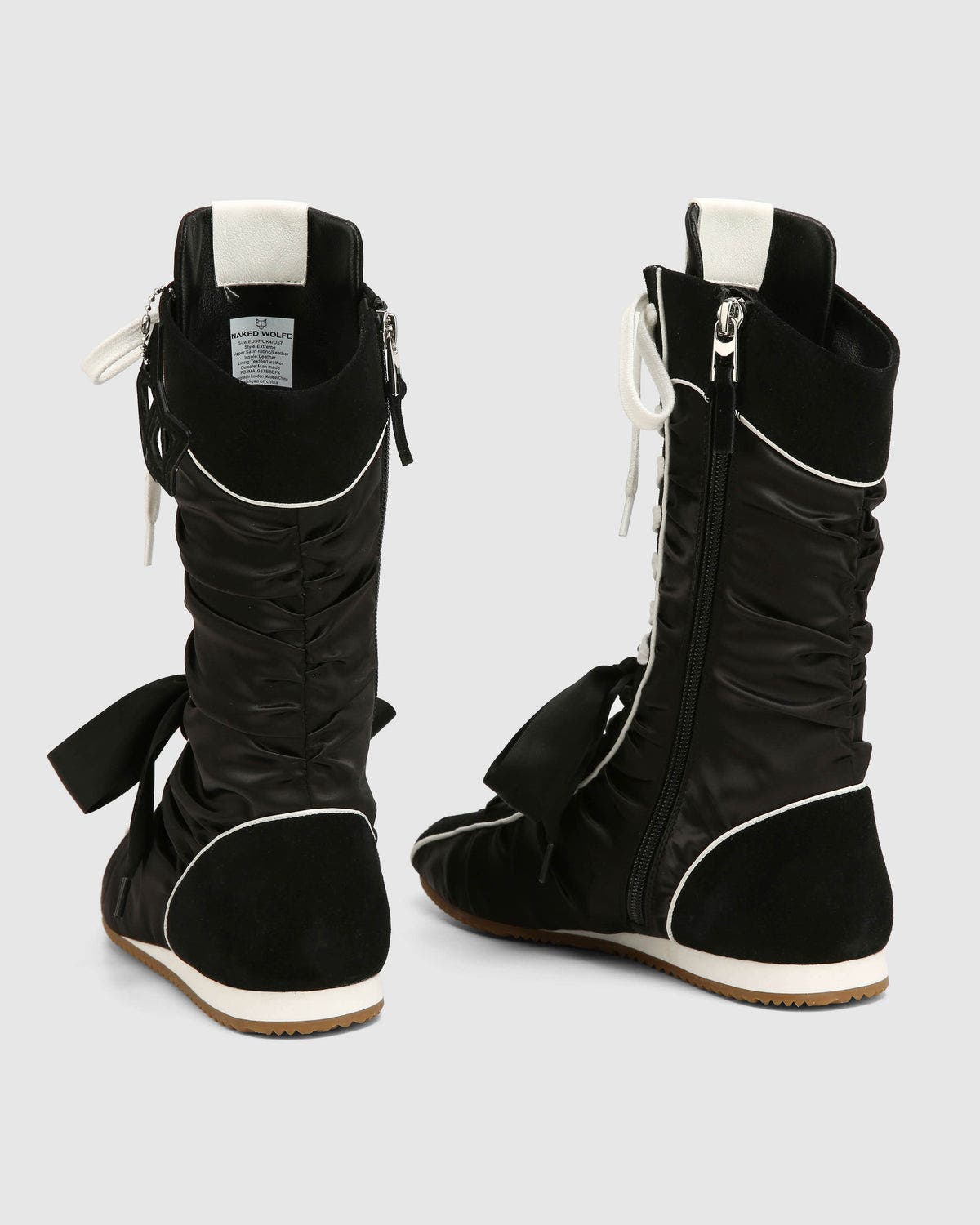 Naked Wolfe Extreme Black Satin, Alternate, color, Black