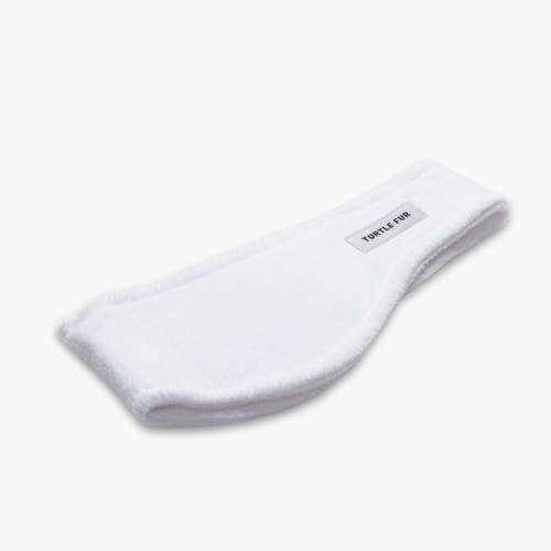 Turtle Fur Bang Band Fleece Headband In White