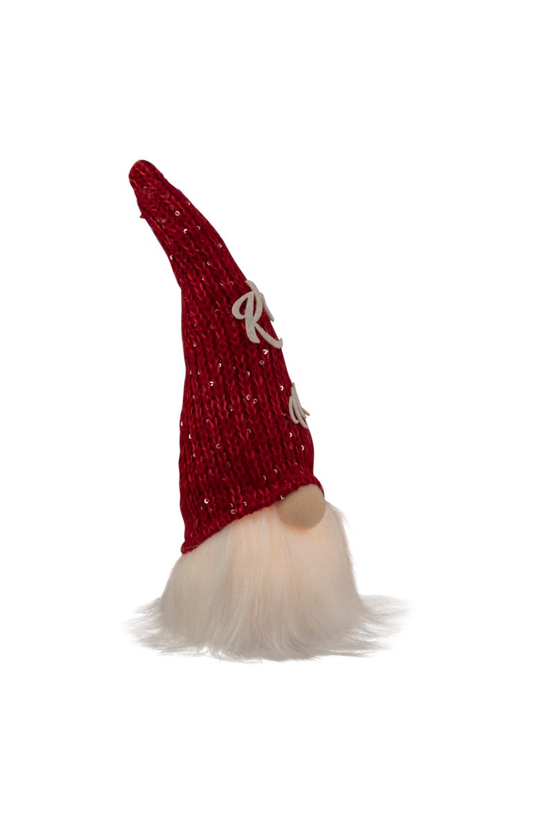 Northlight LED Lighted "Kiss Me" Hat Valentine's Day Gnome - 11.5", Alternate, color, Red