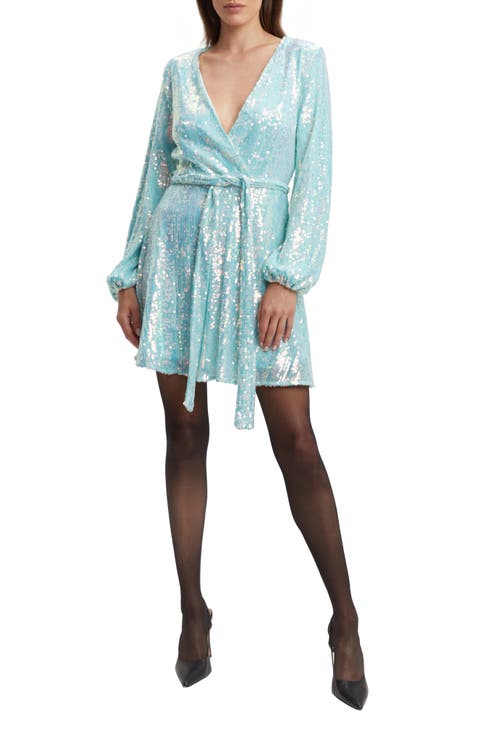 Bellissa Sequin Long Sleeve Minidress