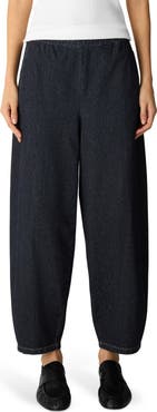 Eileen Fisher Organic Cotton Ankle Lantern Pants