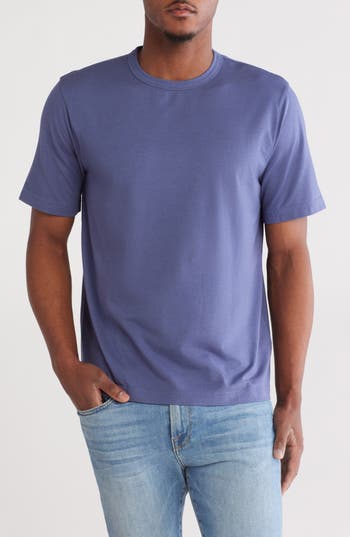 14th & Union Cotton & Modal Blend T-shirt In Blue Indigo