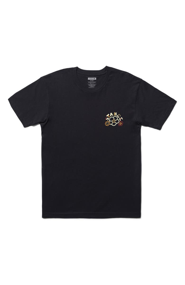 Stance Cut It Out Cotton Graphic T-Shirt, Alternate, color, Navy