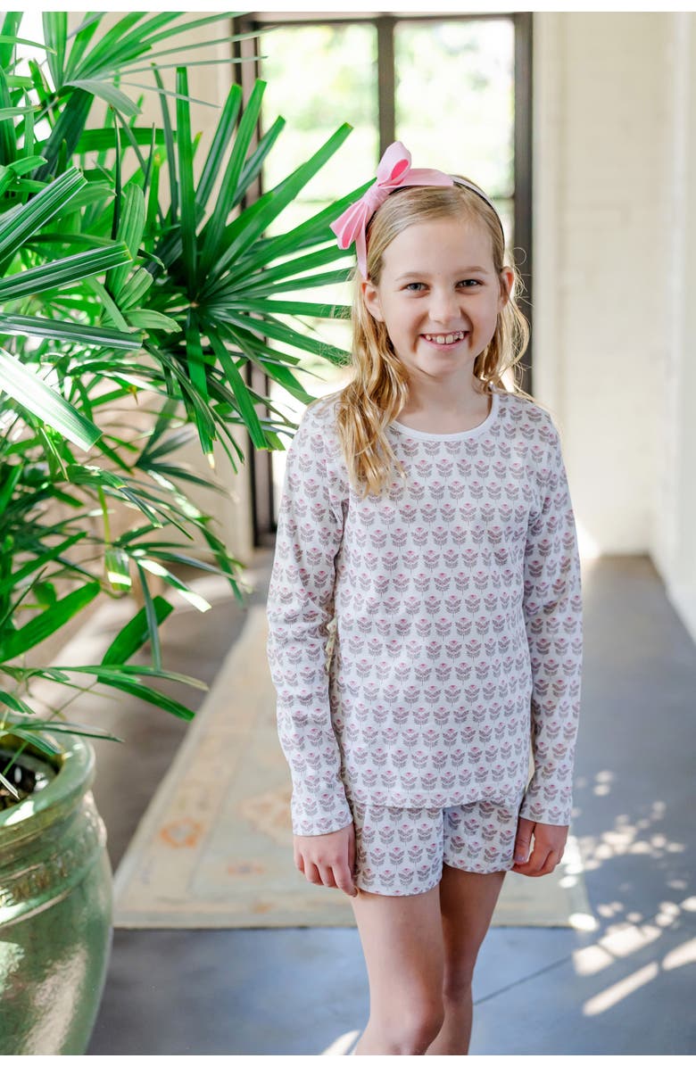 Lila and Hayes Sophie Girls' Short Set, Alternate, color, Berkshire Batik Floral