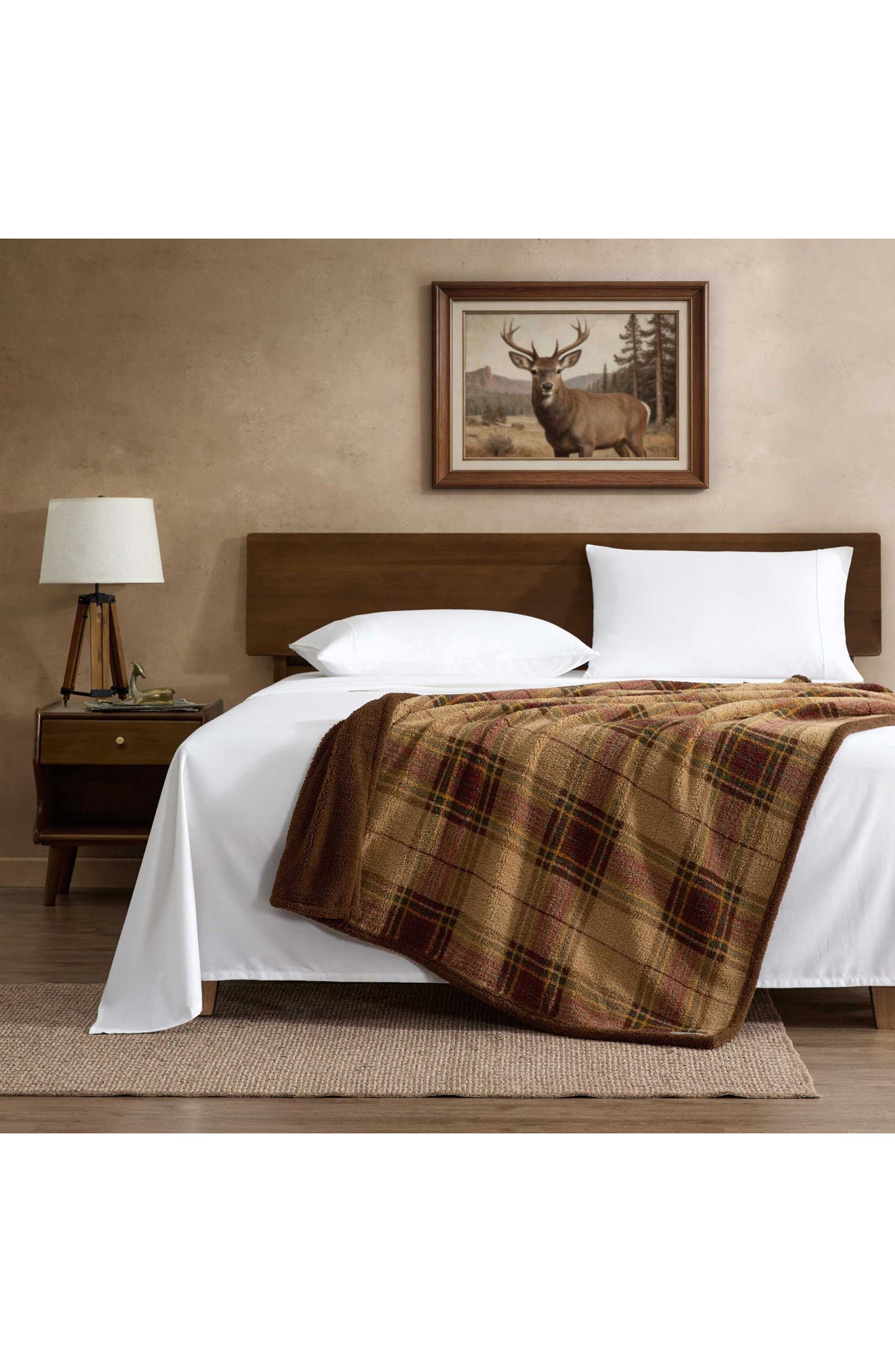 Eddie Bauer Holiday Plaid Microfiber Throw Blanket | Nordstromrack