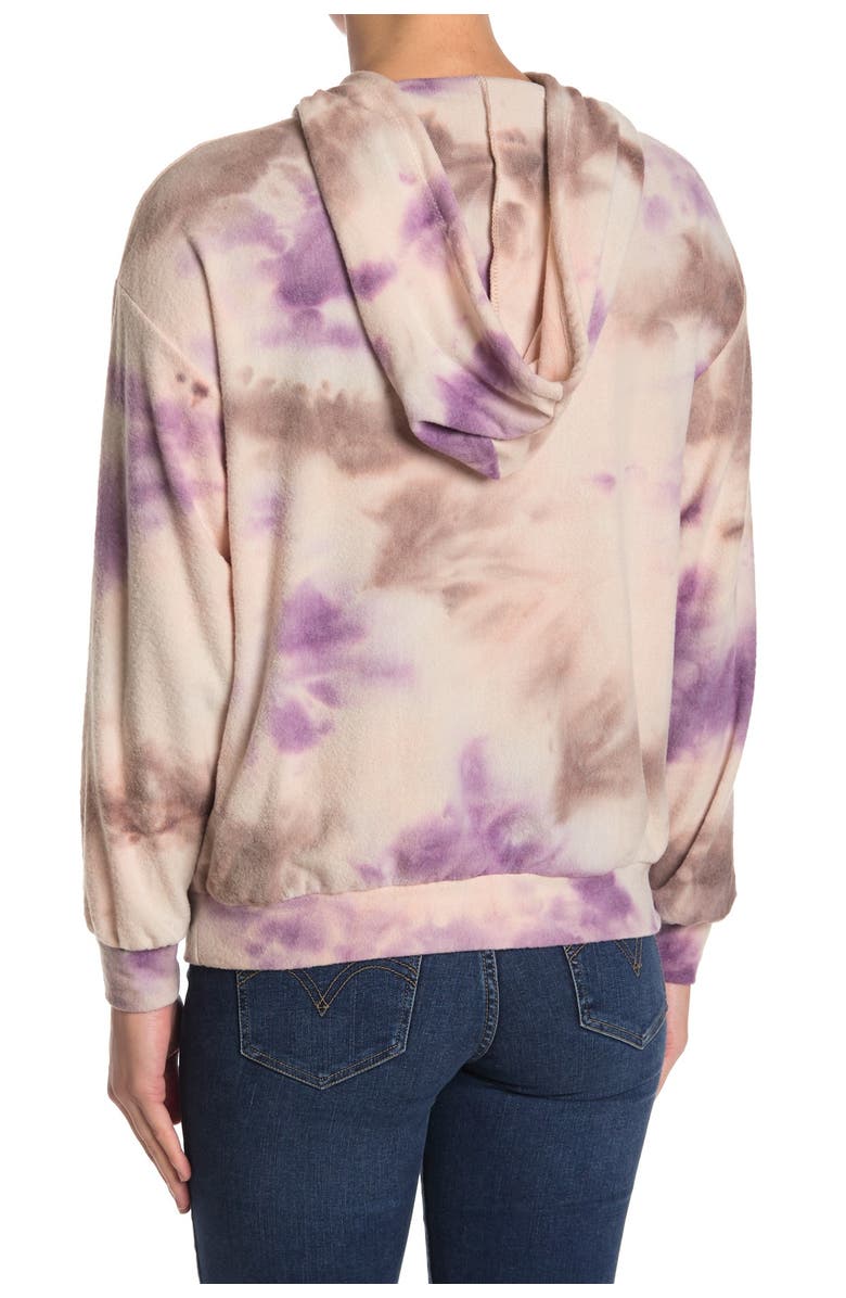 All in Favor Tie Dye Knit Hoodie, Alternate, color, 