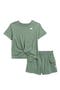 Kids' Twist Hem Top & Shorts Set