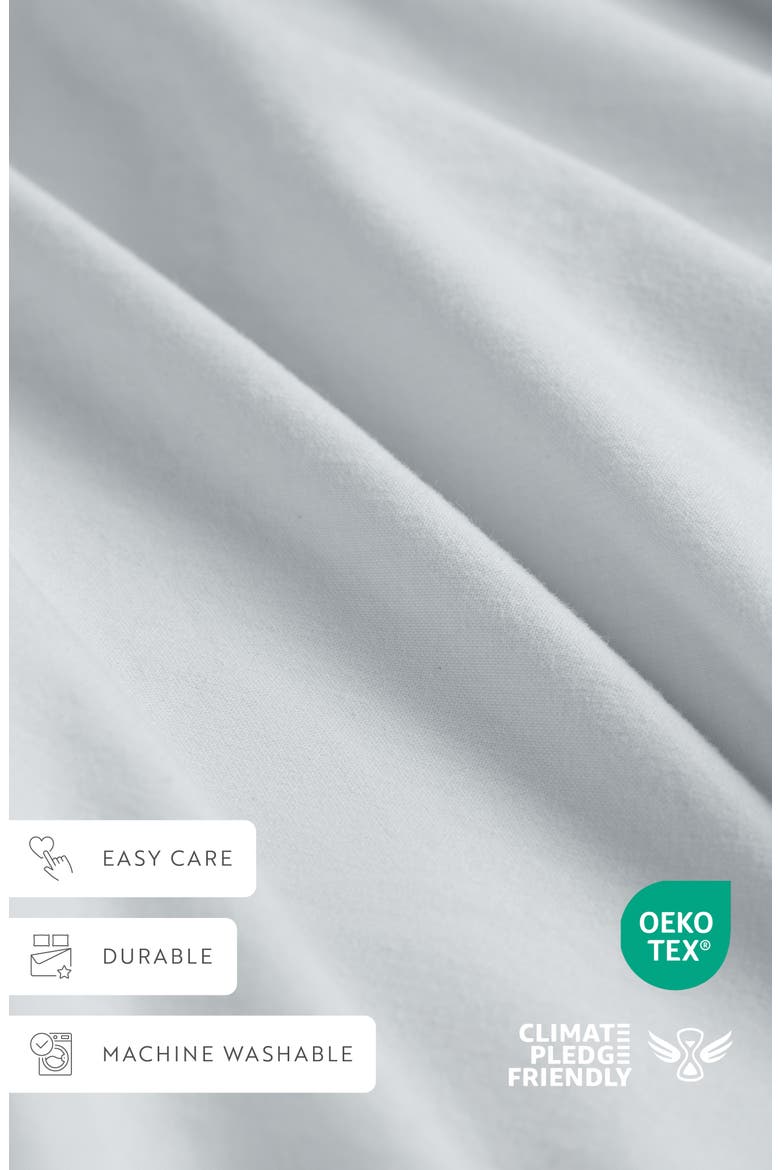 Solid Cotton Percale Sheet Set, Alternate, color, BLUE MIST