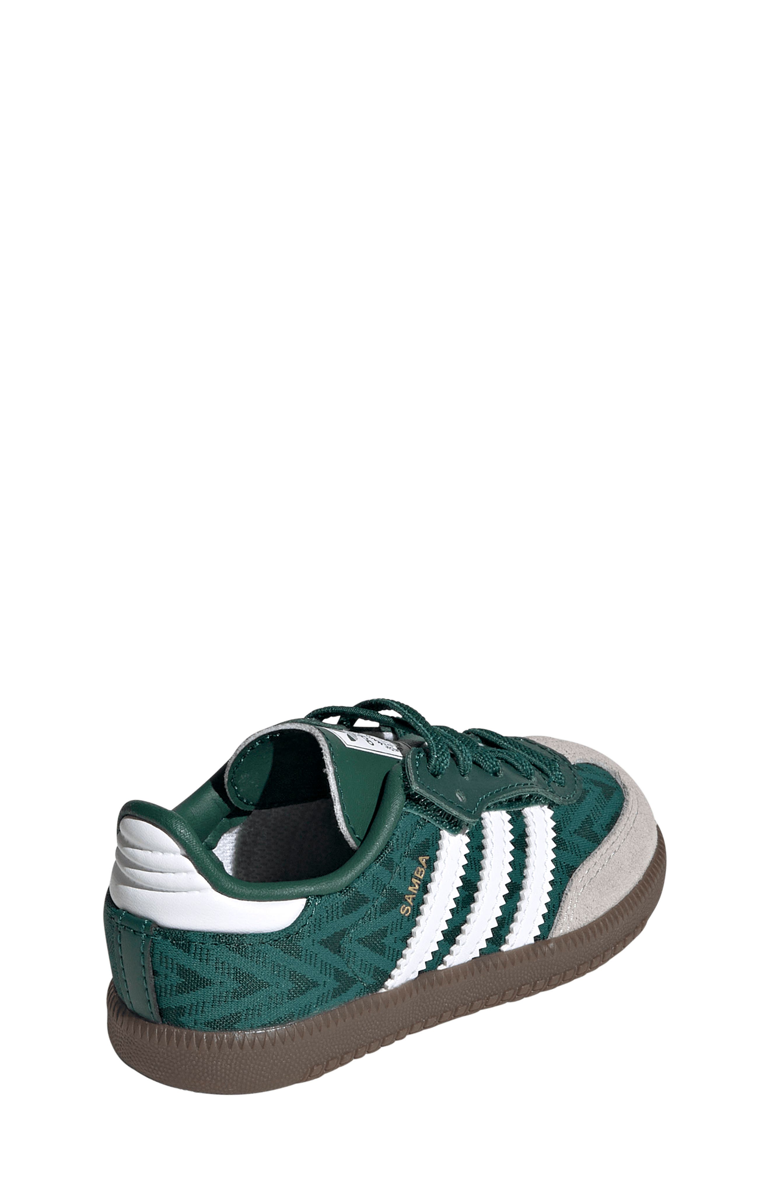 adidas Kids' Samba OG Sneaker, Alternate, color, Green/ White/ Gum
