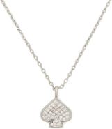 Kate Spade New York pavé crystal spade stud pendant necklace