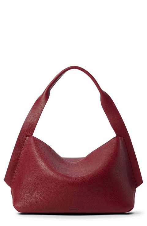 Medium Derby Leather Shoulder Bag