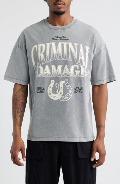 Criminal Damage Lucky Horseshoe Graphic T-shirt