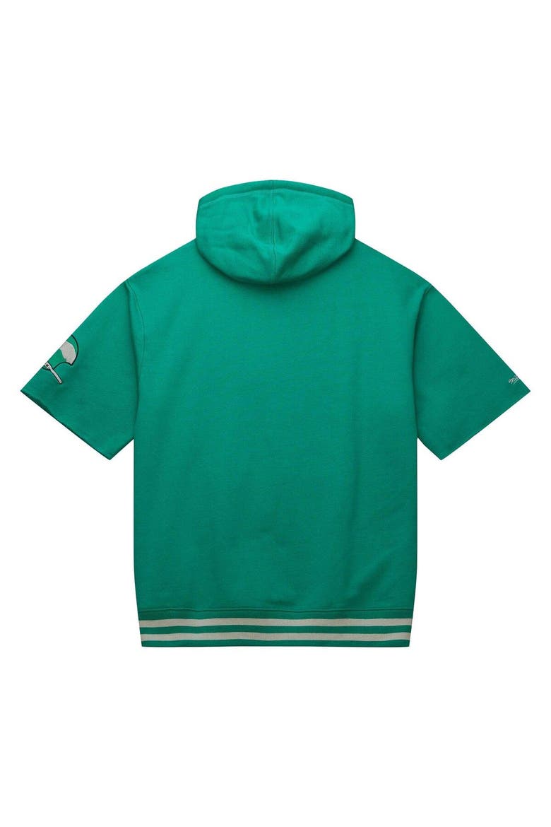 Men's Mitchell & Ness Kelly Green Philadelphia Eagles Pre-Game Short Sleeve Pullover Hoodie, Alternate, color, Kelly Green