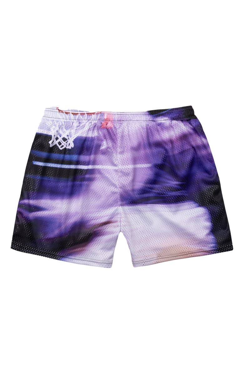 OVERTIME Motion Blur Mesh Shorts, Alternate, color, Blue