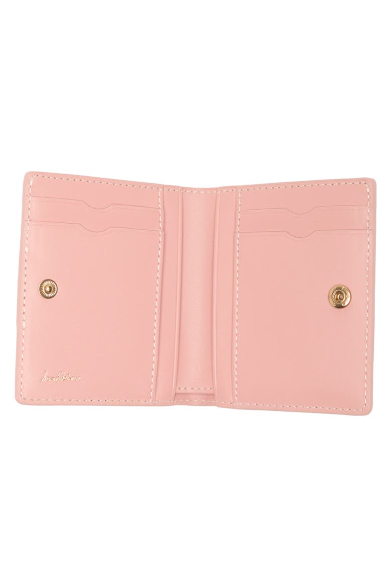 Harper Monogram Faux Leather Bifold Wallet, Alternate, color, CORAL