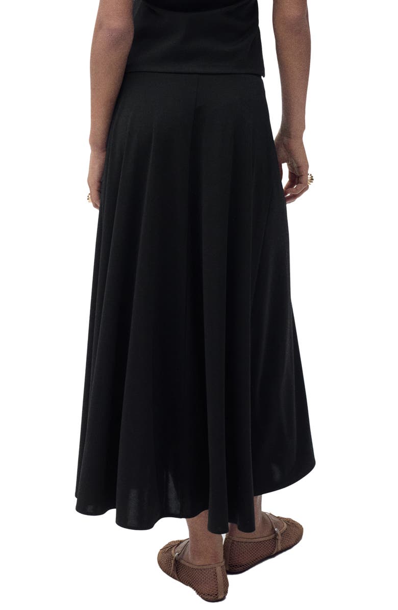 MANGO Knit Midi Flare Skirt, Alternate, color, 