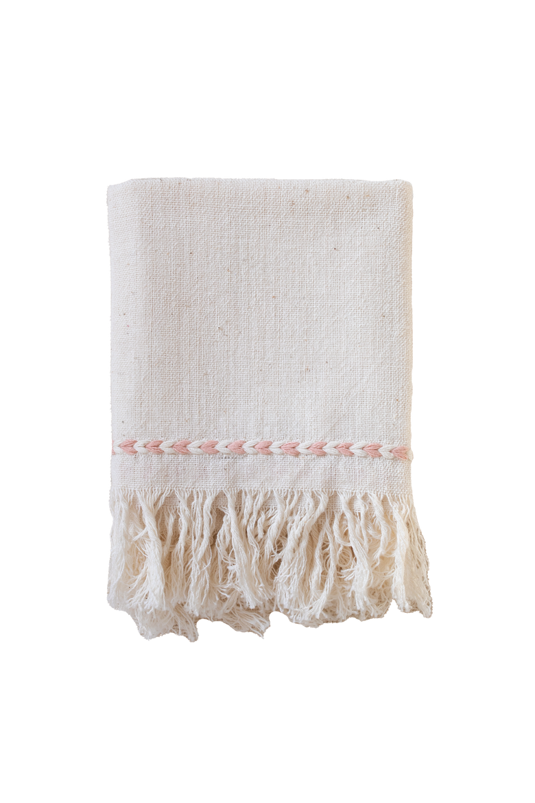 Braid Detail Napkin - Set of 2, Main, color, Blush