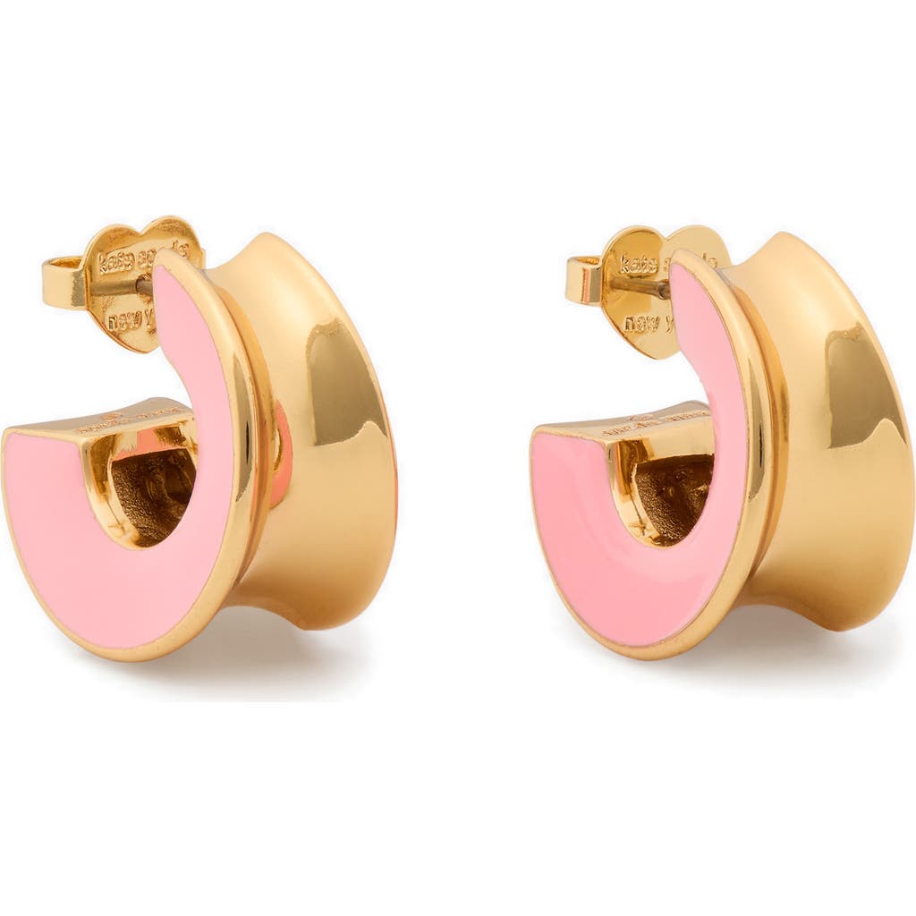 Shop Kate Spade New York Small Enamel Hoop Earrings