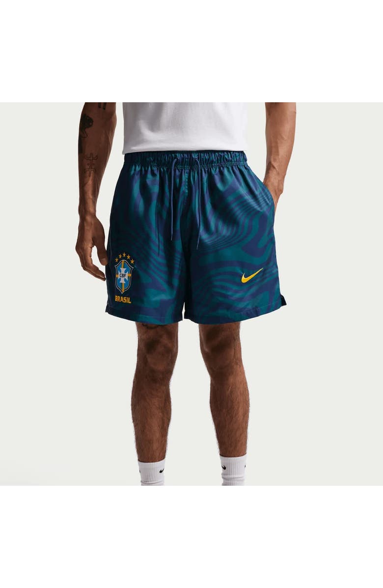 Nike Men's Nike Teal Brazil National Team 2026 Club Flow Shorts, Main, color, Teal