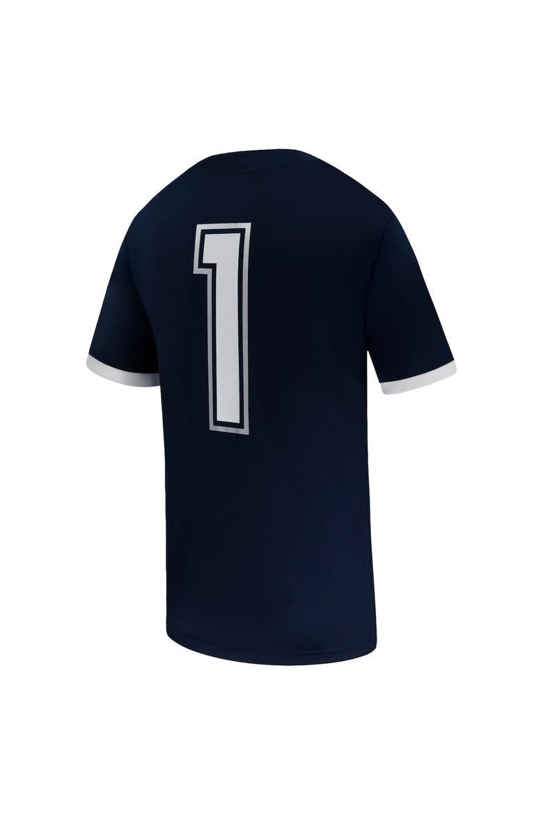 Men's Nike #1 Navy UConn Huskies Untouchable Replica Game Jersey, Alternate, color, Navy