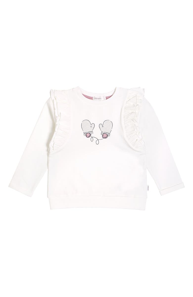 MILES THE LABEL miles Ruffle Graphic Tee, Main, color, 