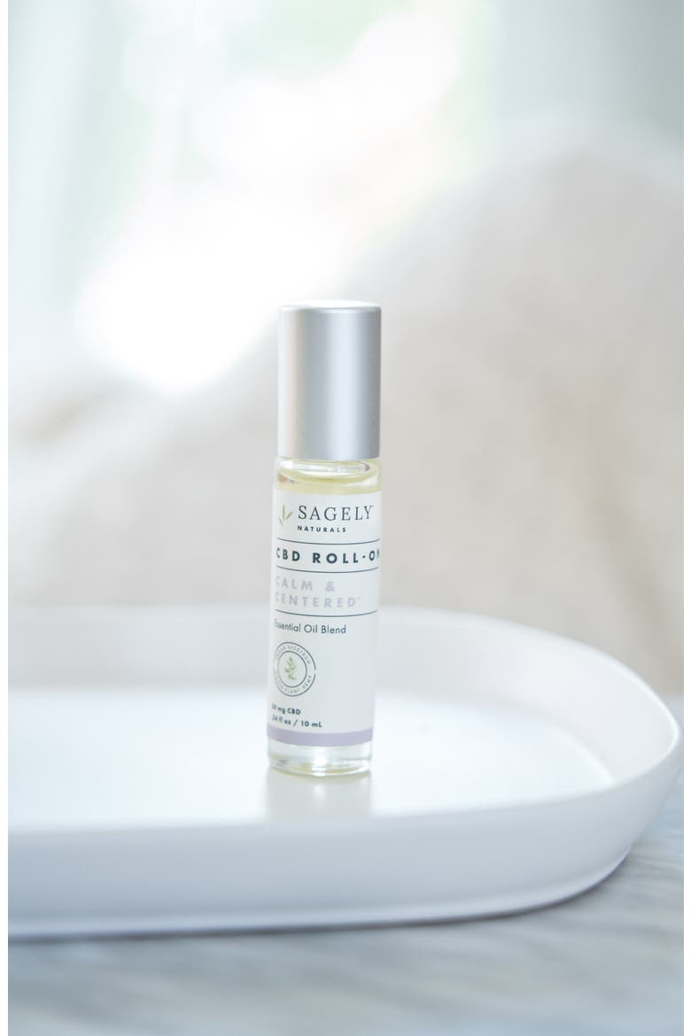 Calm & Centered CBD Roll-On Essential Oil Blend, Alternate, color, NO COLOR