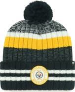 '47 Men's '47 Pittsburgh Steelers Quiver Cuffed Knit Hat with Pom