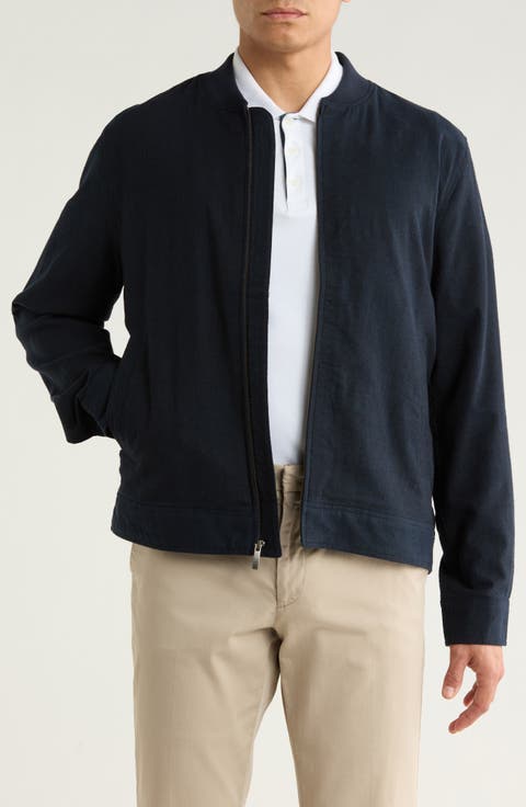 Linen Blend Bomber