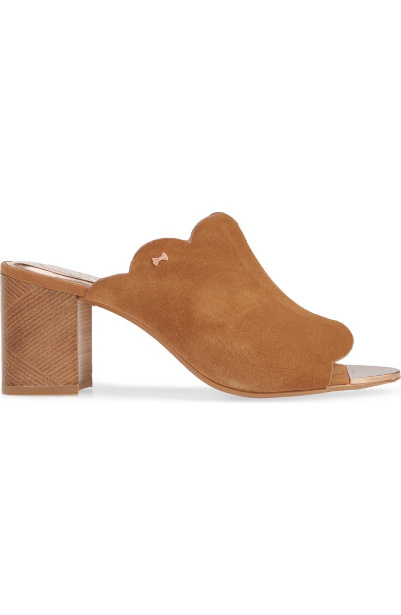 Ted Baker London Zinia Scalloped Slide Sandal, Alternate, color,