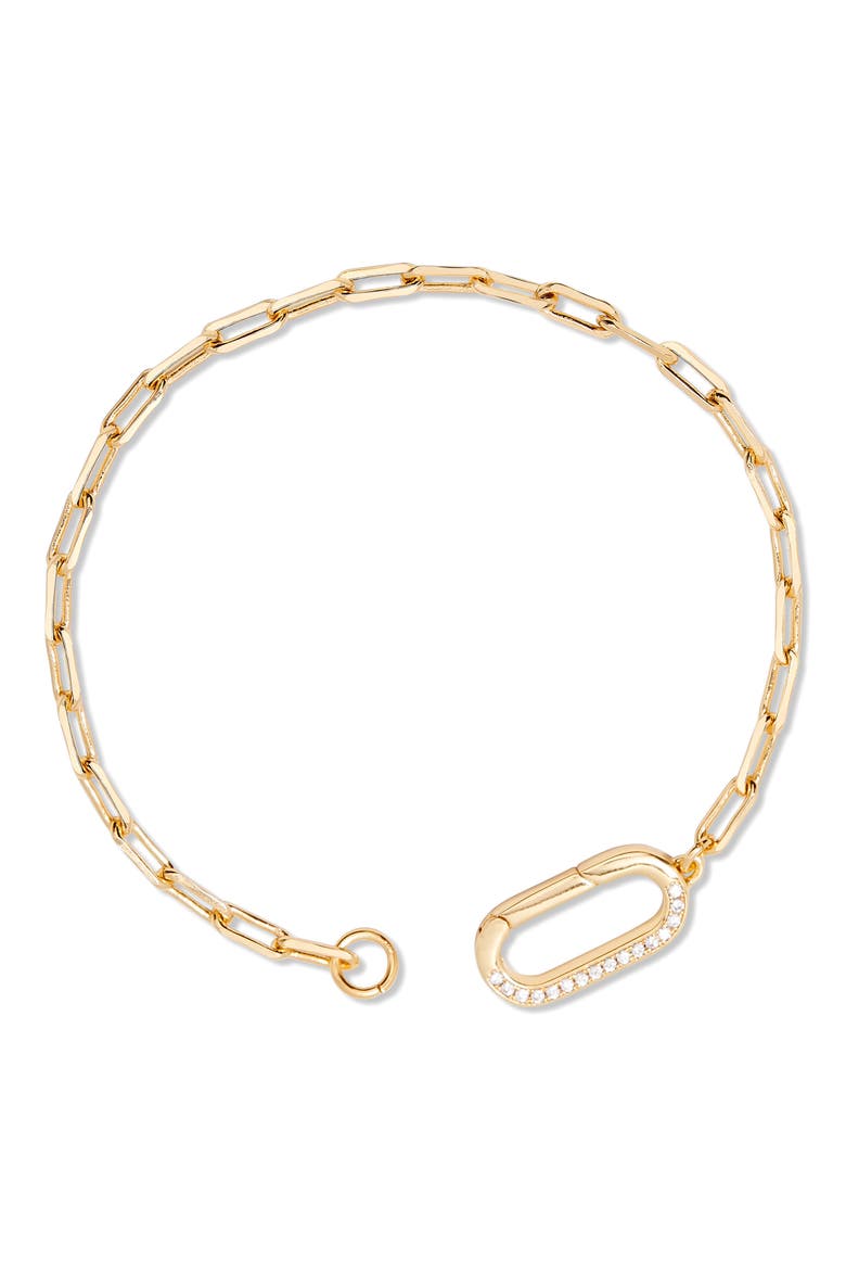 Petra Paperclip Link Bracelet, Alternate, color, GOLD