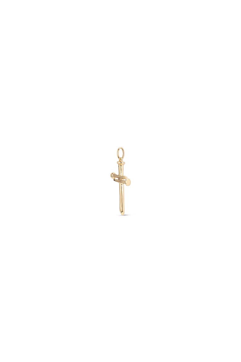 18K Gold-Plated Large Sized Cross Charm, Alternate, color, Gold