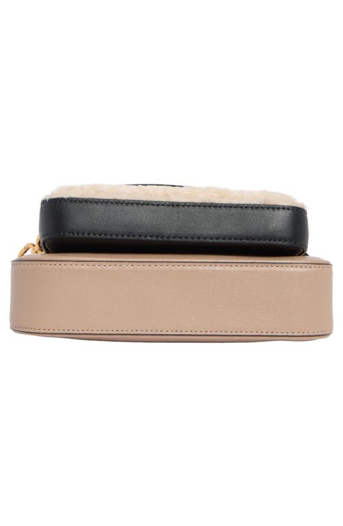 Kate Spade New York Double Up Crossbody Bag & Faux Shearling Pouch In Brown