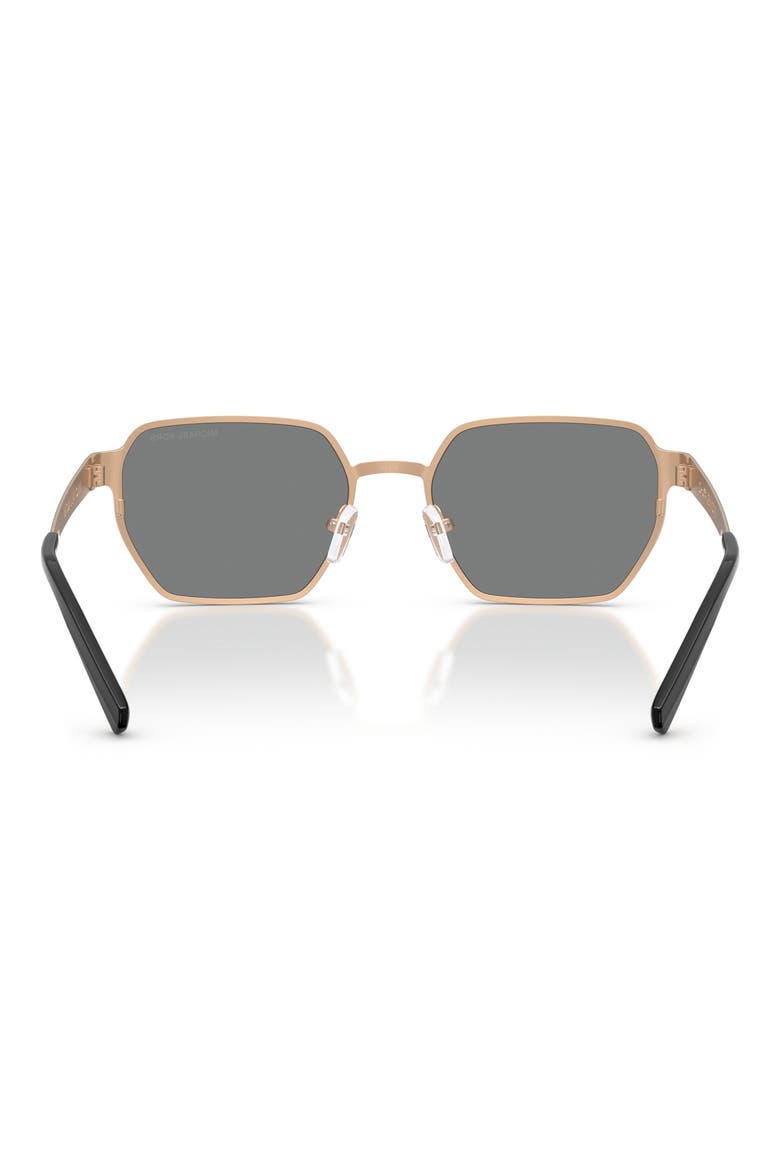 Madagascar 55mm Irregular Sunglasses, Alternate, color, BLACK MATTE / DARK GREY MONO