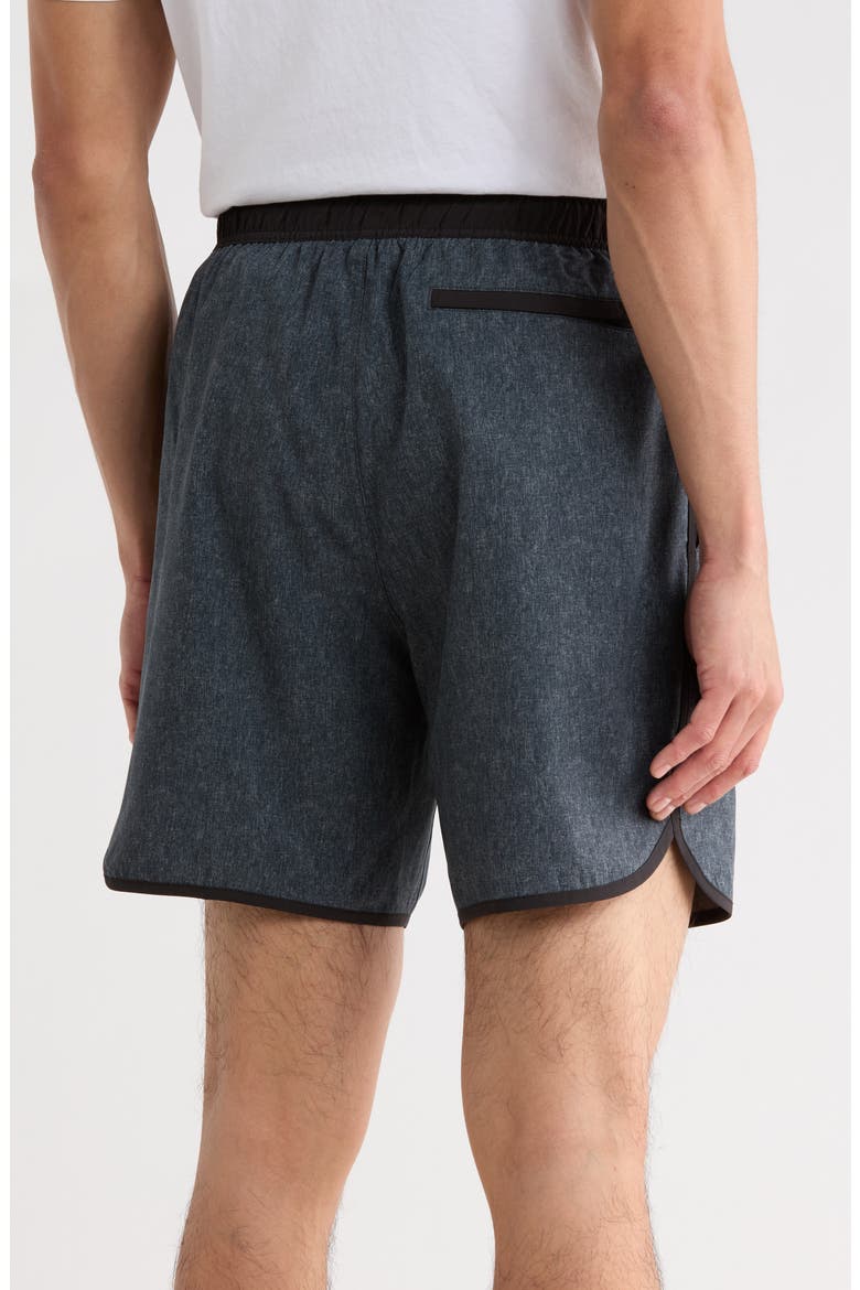 Performance Drawstring Shorts, Alternate, color, DARK CAVIAR HEATHER