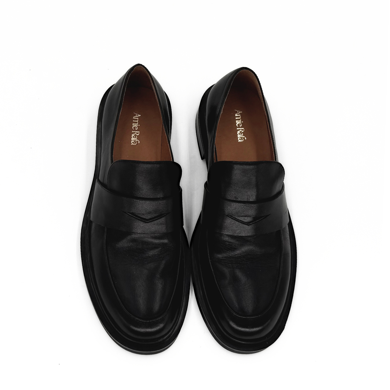 Drew Chunky Leather Loafer, Alternate, color, Black