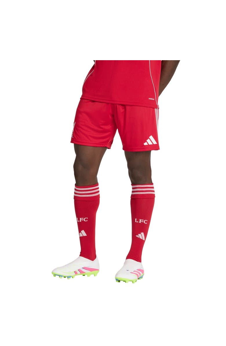 adidas Men's adidas  Red Liverpool 2025/26 Home AEROREADY Replica Shorts, Alternate, color, Red