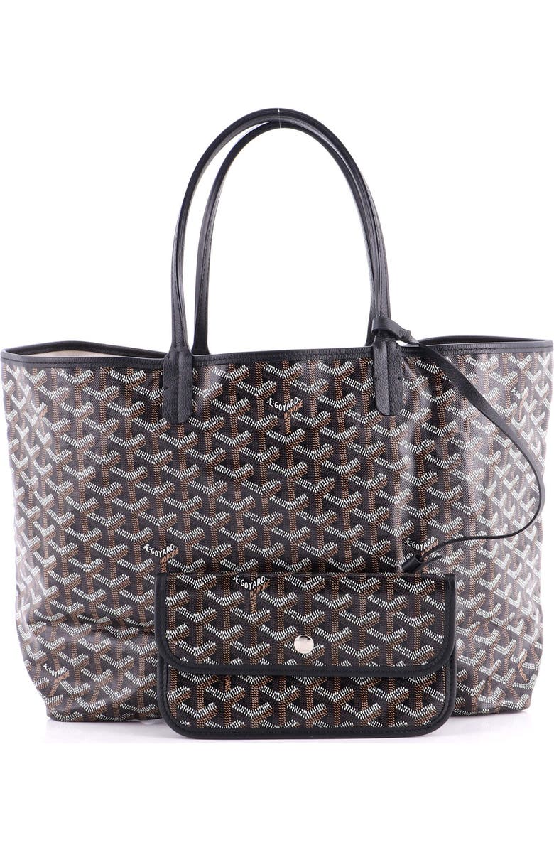 Pre-Owned Goyard Saint Louis Tote Coated Canvas PM, Alternate, color, Black