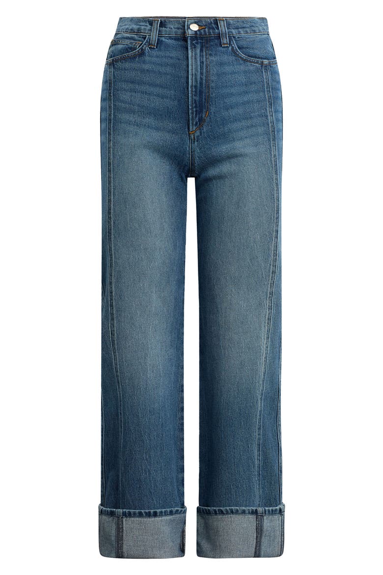 The Margot Cuffed High Waist Straight Leg Jeans, Alternate, color, TOME