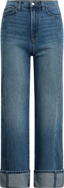 Joe's The Margot Cuffed High Waist Straight Leg Jeans